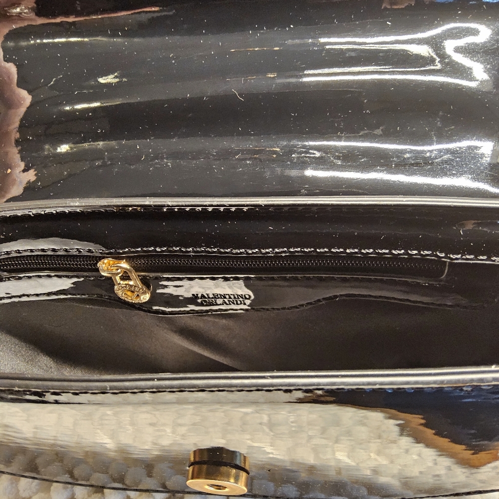 Valentino Orlandi Evening Bag with Top Handle and Removable Strap in Black - Picture 3 of 13